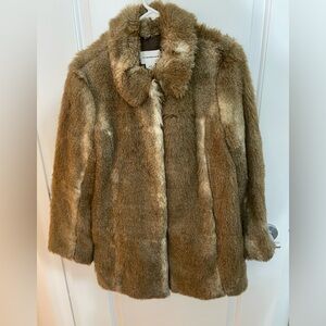 Club Monaco faux fur coat size Medium